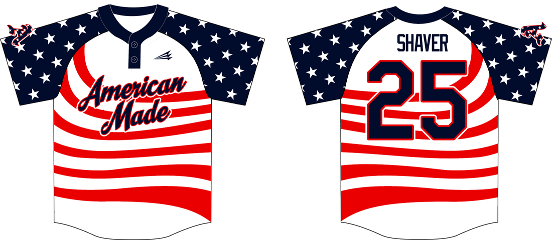 American Made (Shaver) Custom Patriotic Baseball Jerseys - Triton ...