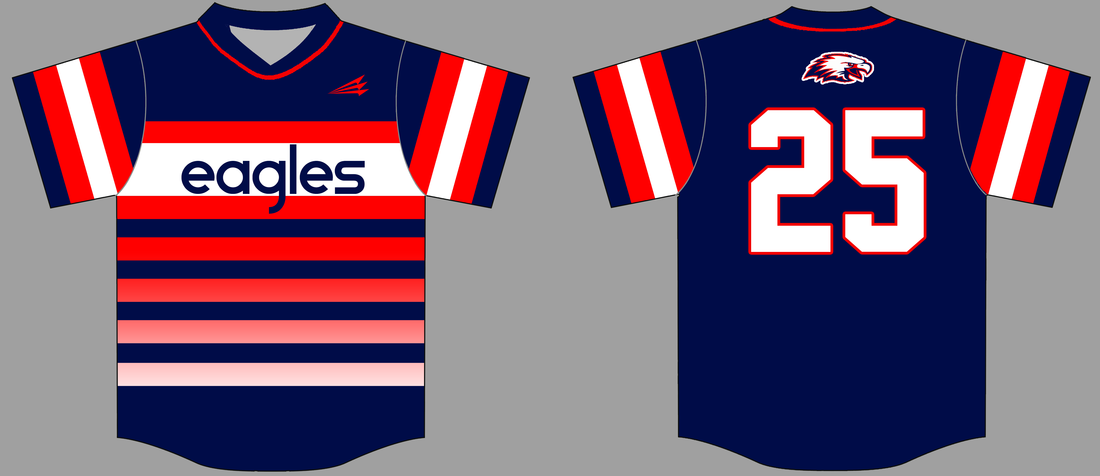 Eagles Custom Dye Sublimated Baseball Jersey