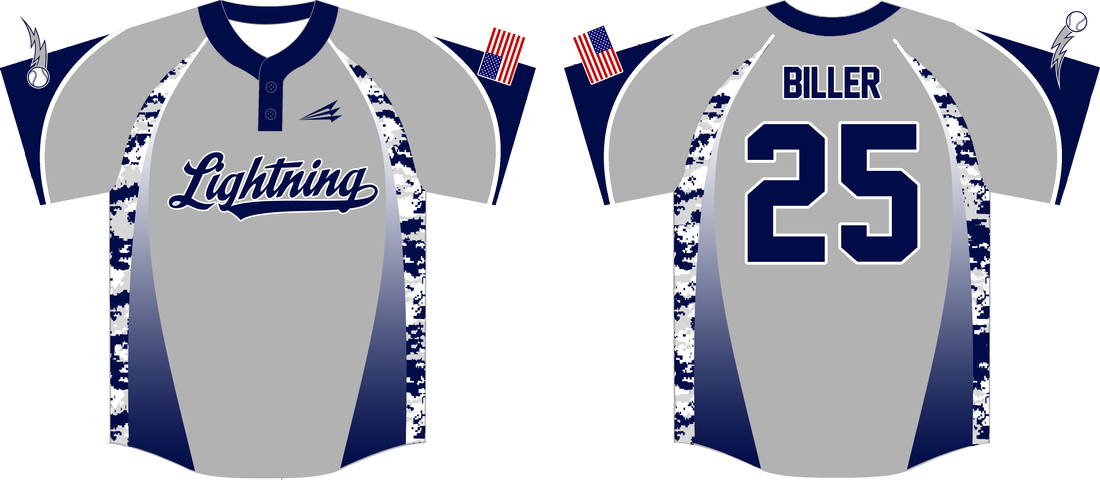 Elkins Lightning Custom Camo Baseball Jerseys - Triton Mockup Portal