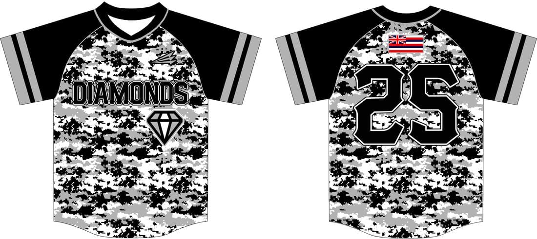 Hawaii Diamond Sports Academy Custom Baseball Jerseys - Triton Mockup ...