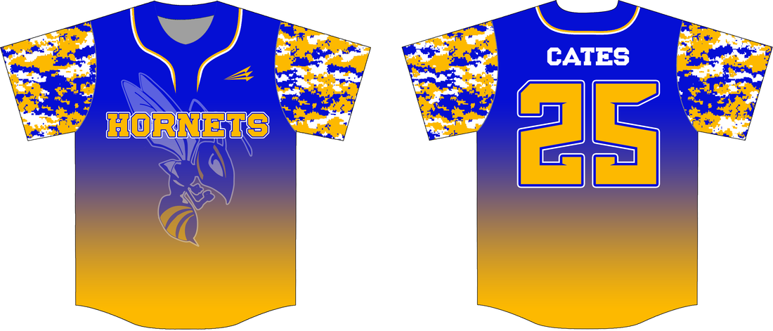 Two-Button Softball Jersey - Hornets Style