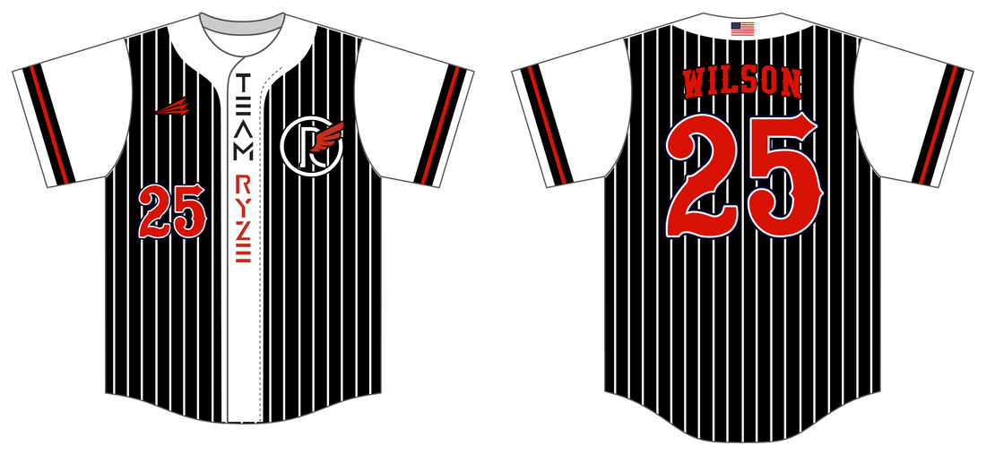 McNair Cougars Custom Pinstripe Baseball Jerseys - Triton Mockup