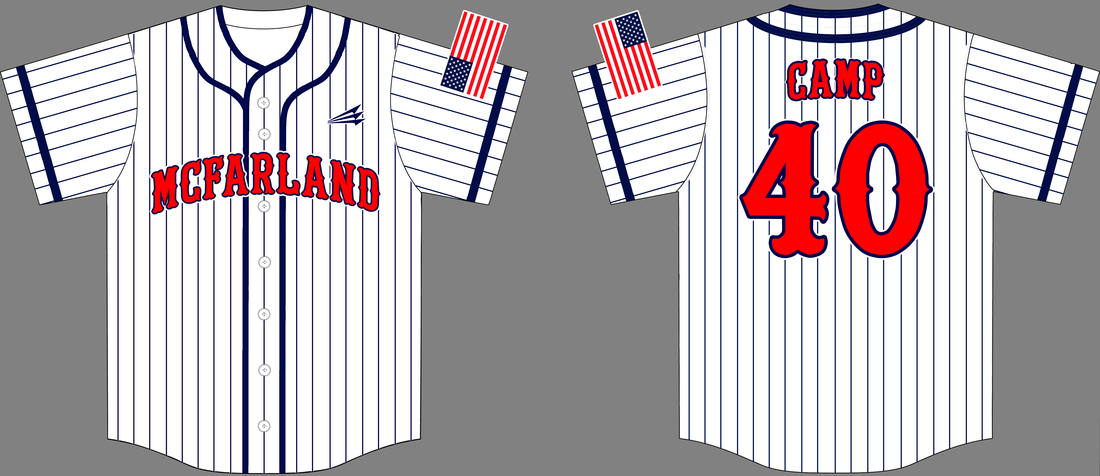 Sublimated Full Button Pinstripe Baseball Jerseys, Prosphere Mets