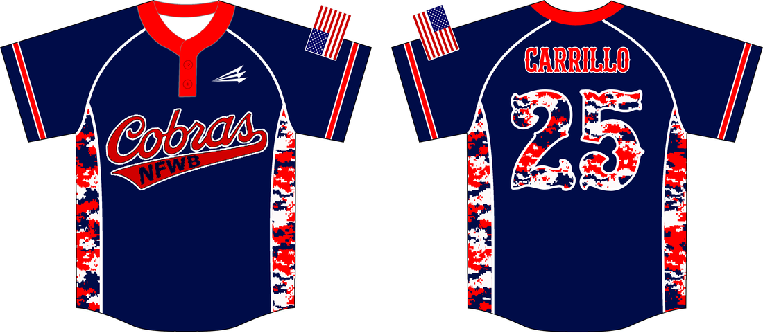 NFWB Cobras Custom Camo Baseball Jerseys - Triton Mockup Portal