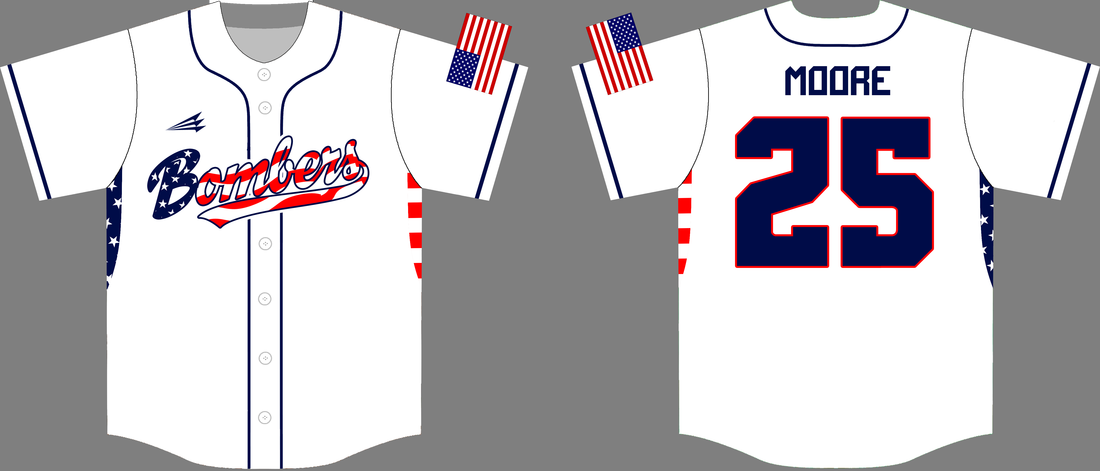 Oklahoma City Bombers Custom Patriotic Baseball Jerseys - Triton